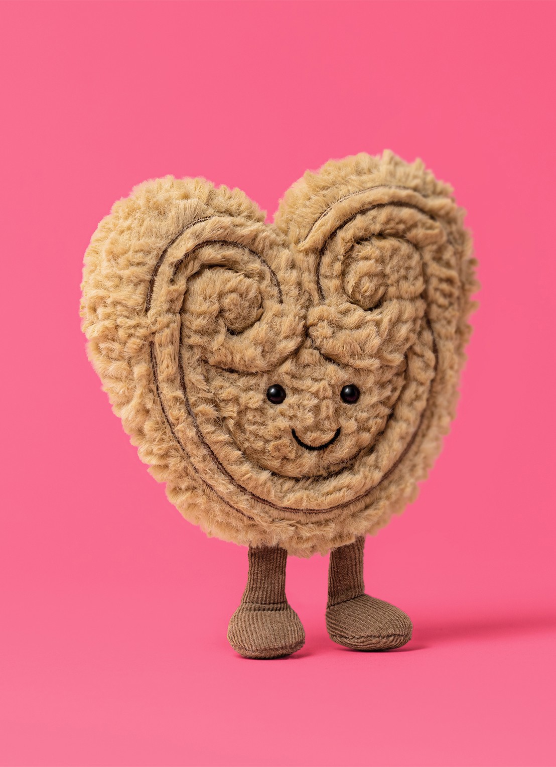 Jellycat Amuseables Philippe Palmier Knuffel 11 cm - voorkant 2 bruin