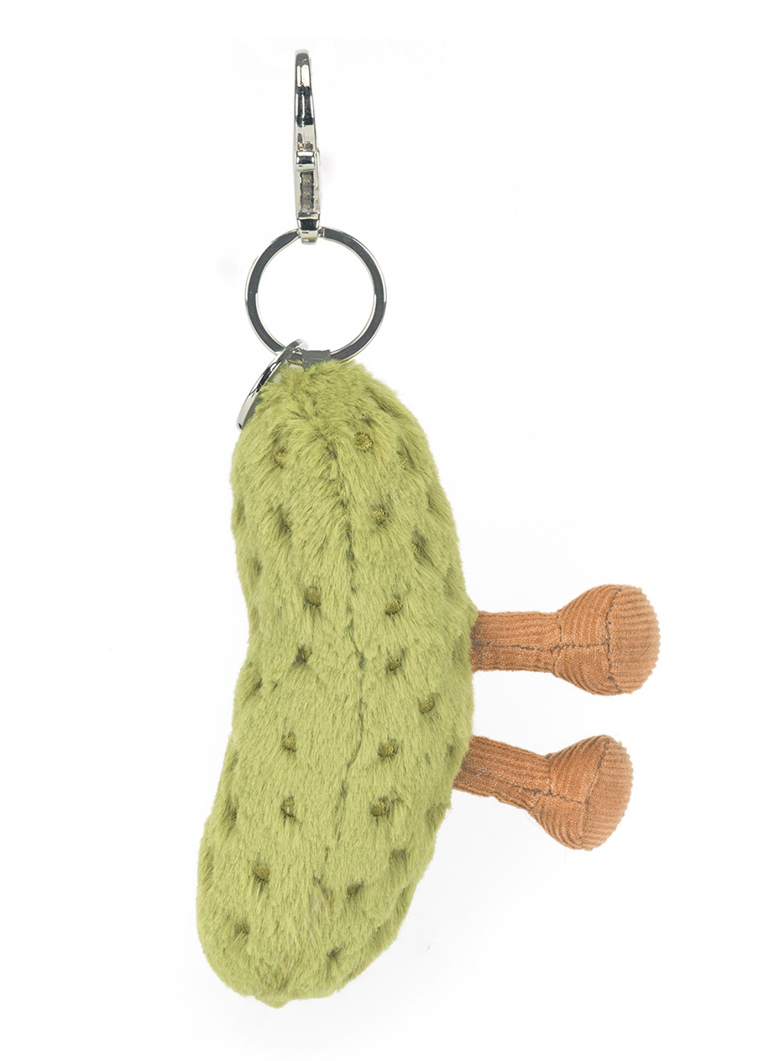 Jellycat Amuseables Pickle Bag Charm tasbedel - achterkant multicolor