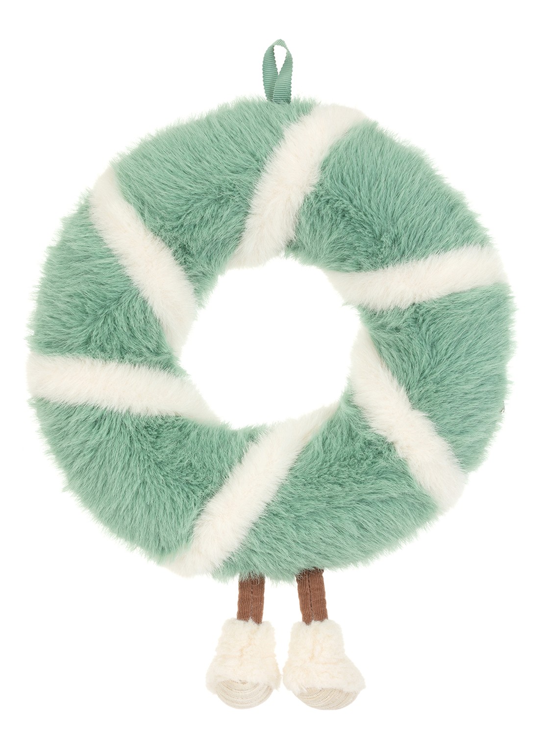 Jellycat Amuseables Pinecone Wreath knuffel 34 cm - achterkant 2 beige