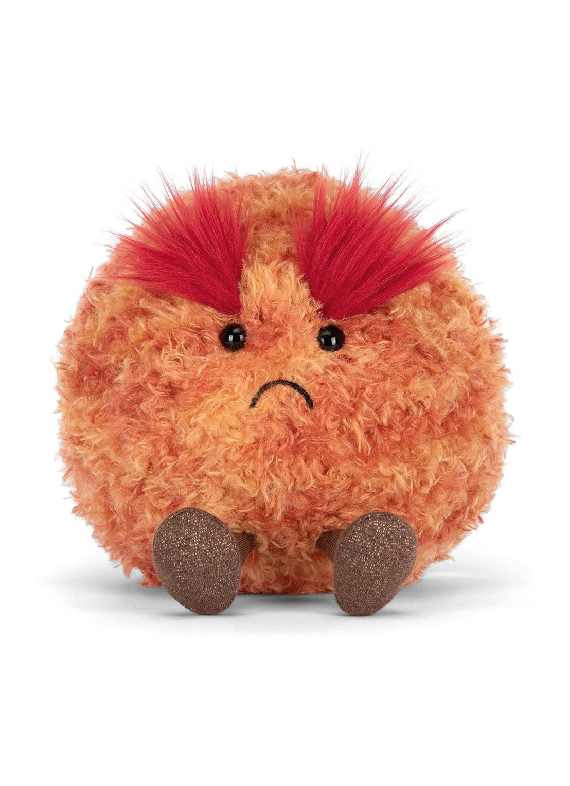 Jellycat Amuseables Planet Mars knuffel 22 cm  - detail oranje