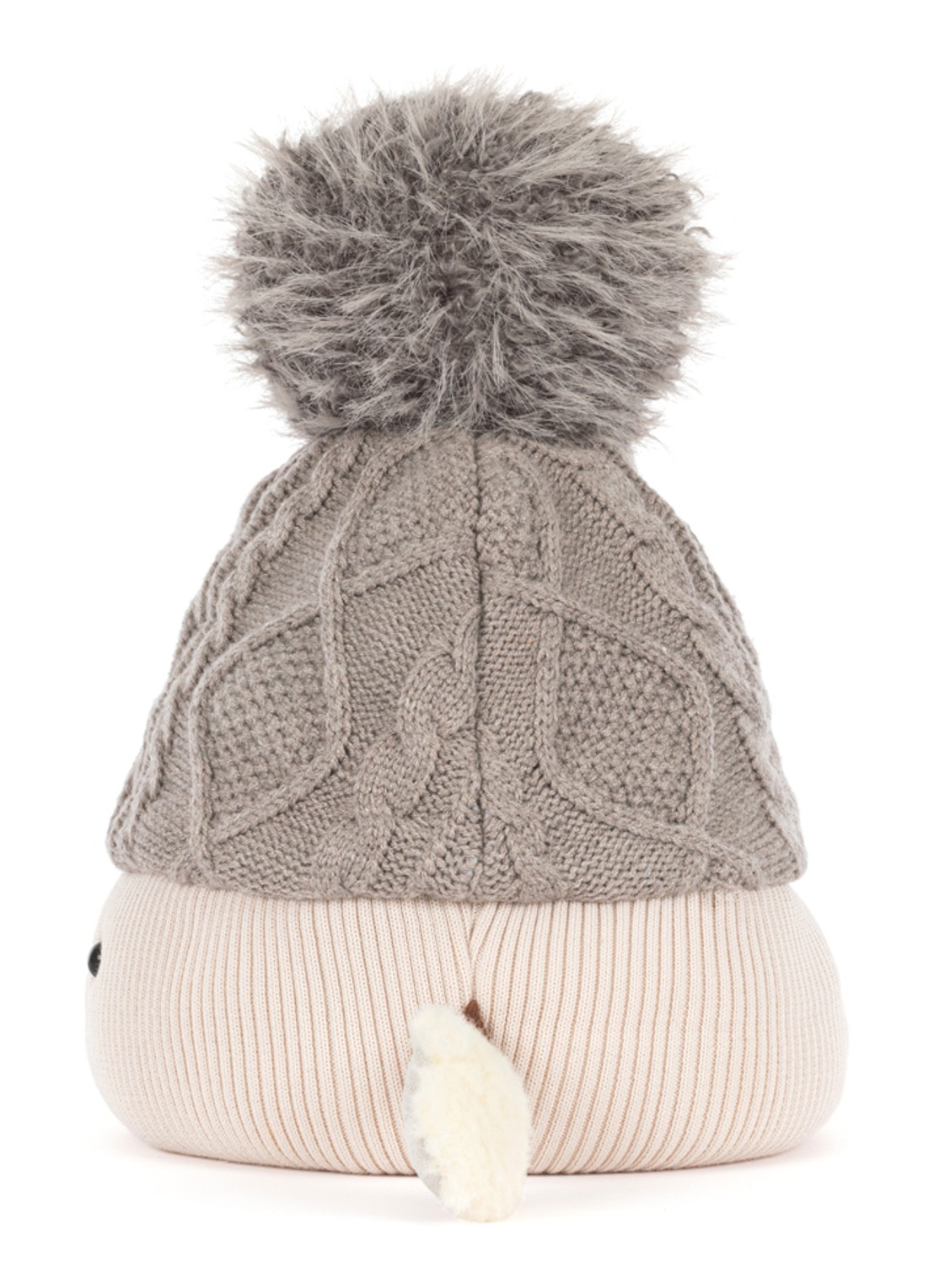 Jellycat Amuseables Pomilly knuffel 26 cm - detail grijs