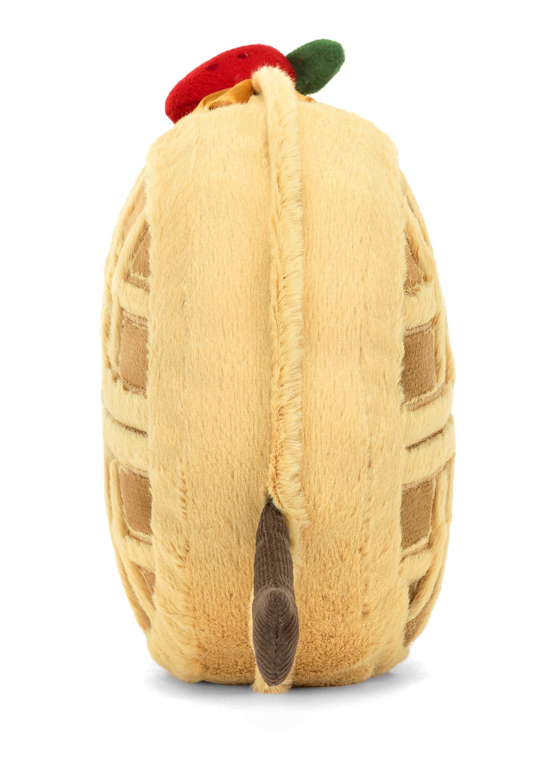 Jellycat Amuseables Rene Waffle knuffel 14 cm  - detail bruin