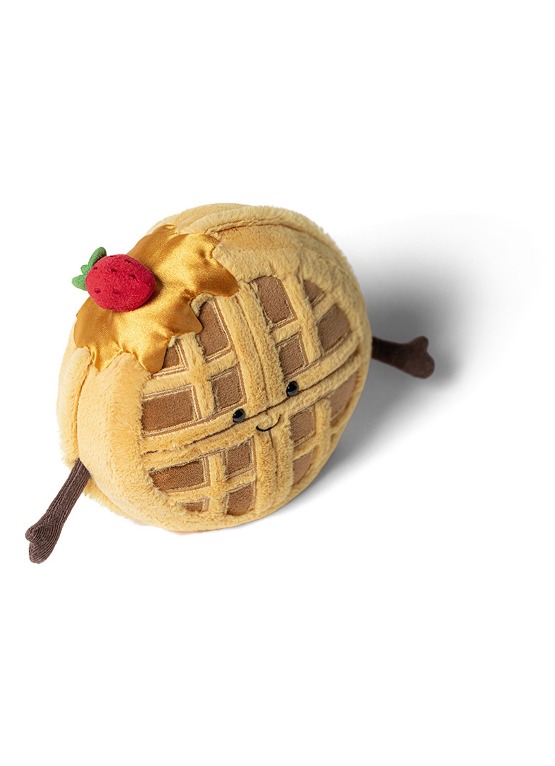 Jellycat Amuseables Rene Waffle knuffel 14 cm  - detail 3 bruin