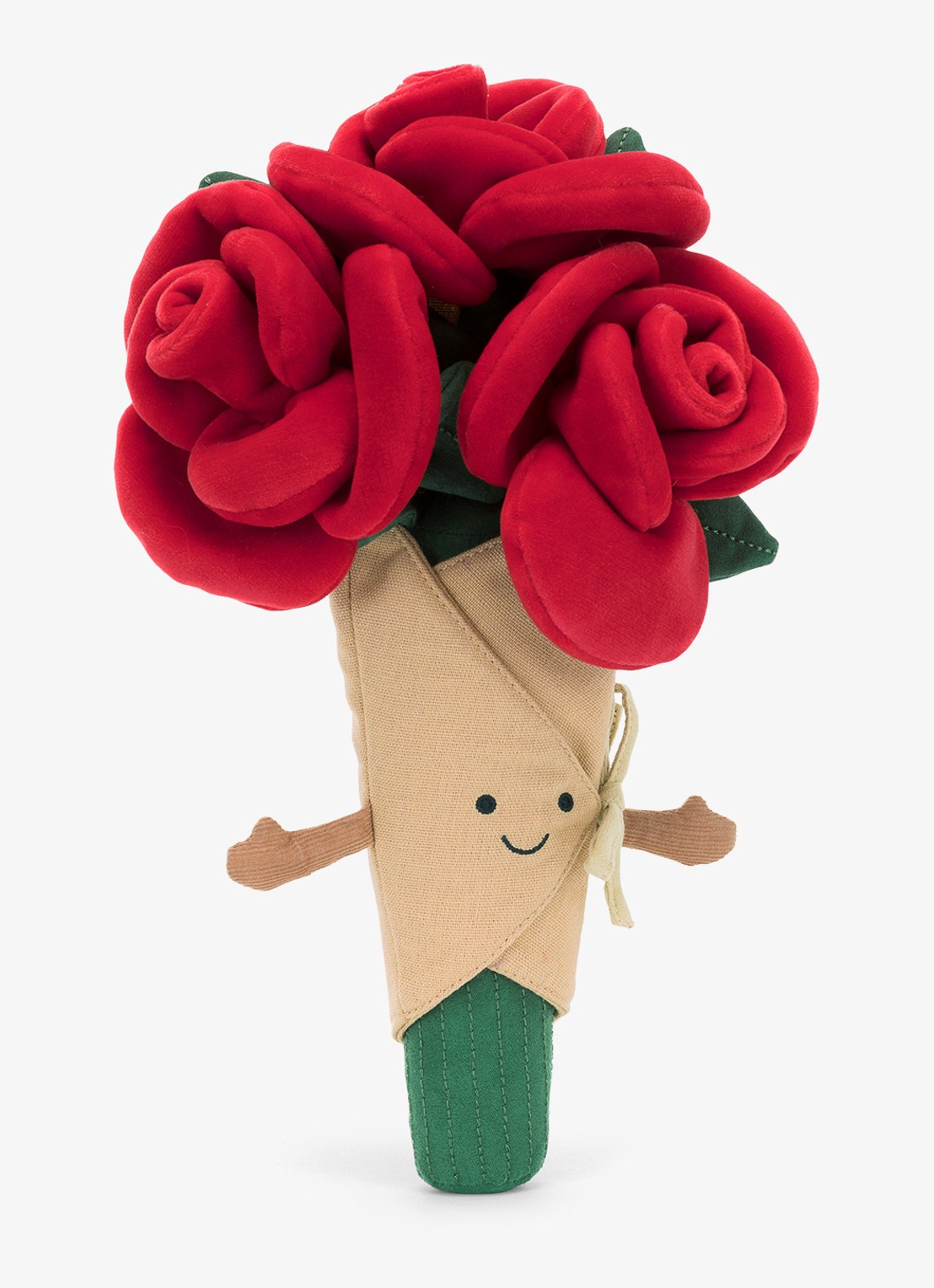 Jellycat Amuseables Rose Bouquet knuffel 30 cm - voorkant 6 multicolor