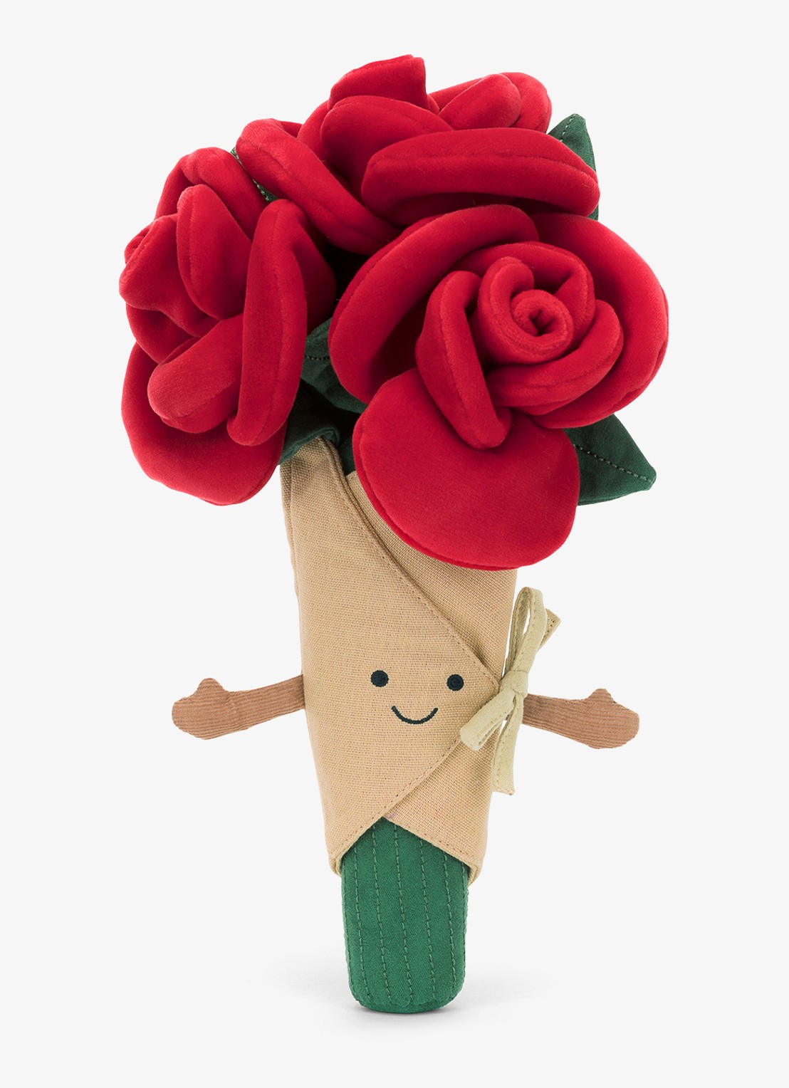 Jellycat Amuseables Rose Bouquet knuffel 30 cm - voorkant 7 multicolor