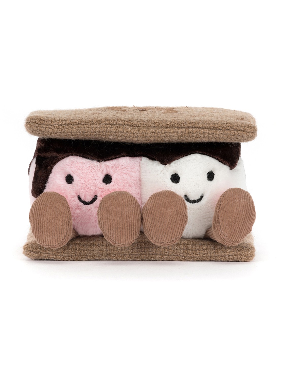 Jellycat Amuseables S'mores knuffel 7 cm - detail 4 beige