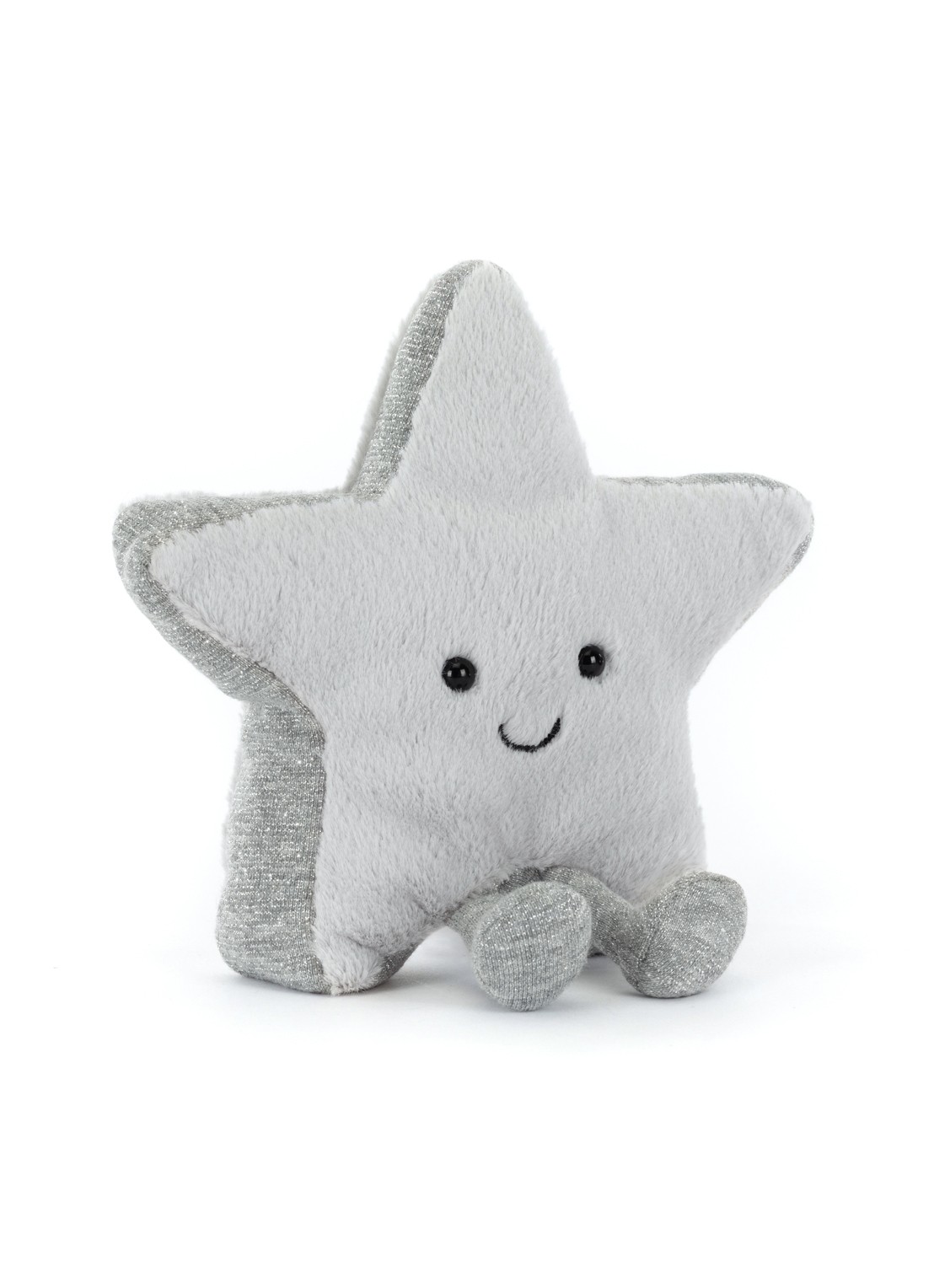 Jellycat Amuseables Silver Star (2026) - voorkant 4 zilver