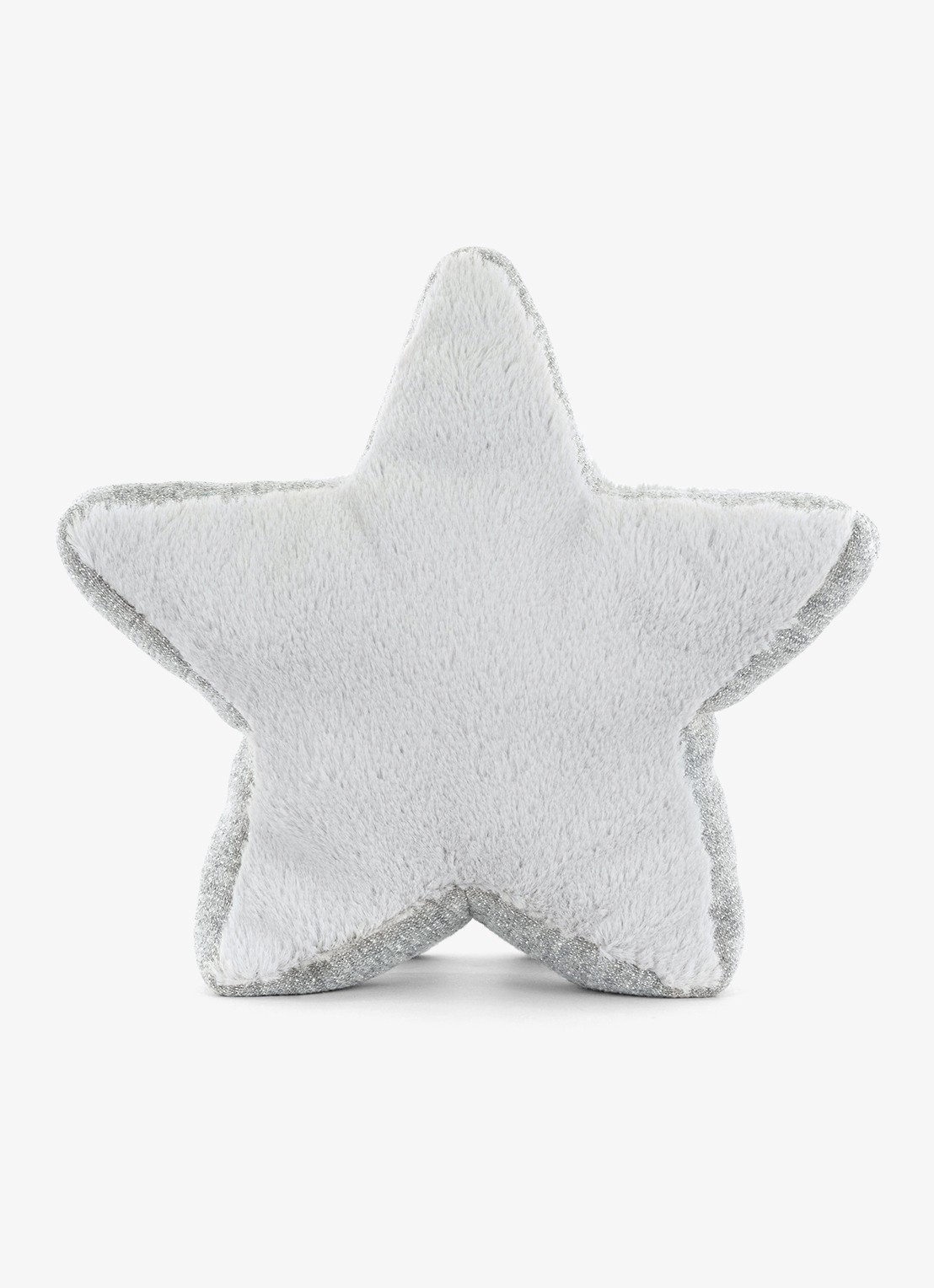 Jellycat Amuseables Silver Star knuffel 17 cm - achterkant 2 lichtgrijs
