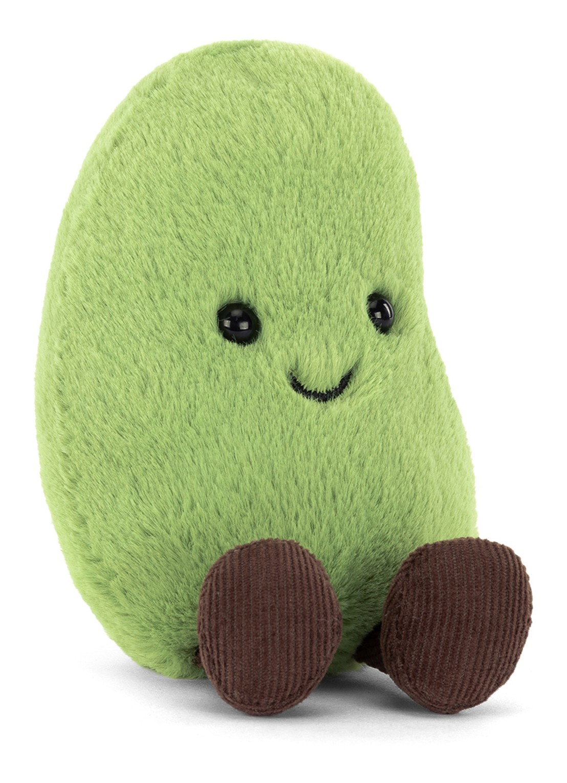 Jellycat Amuseables Soyella Edamame Bean knuffel 10 cm - voorkant groen