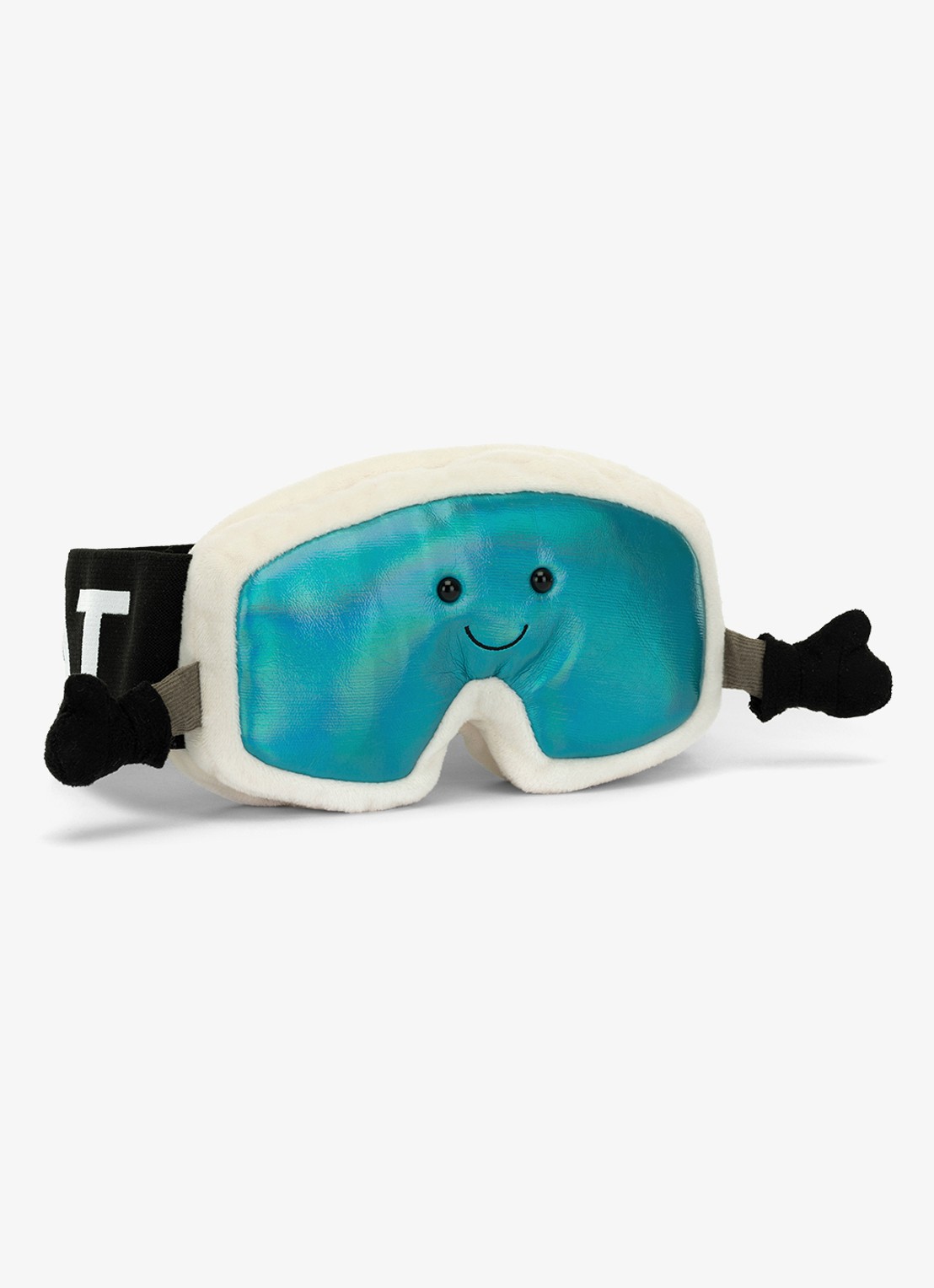 Jellycat Amuseables Sports Ski Goggles knuffel 11 cm  - voorkant 3 multicolor