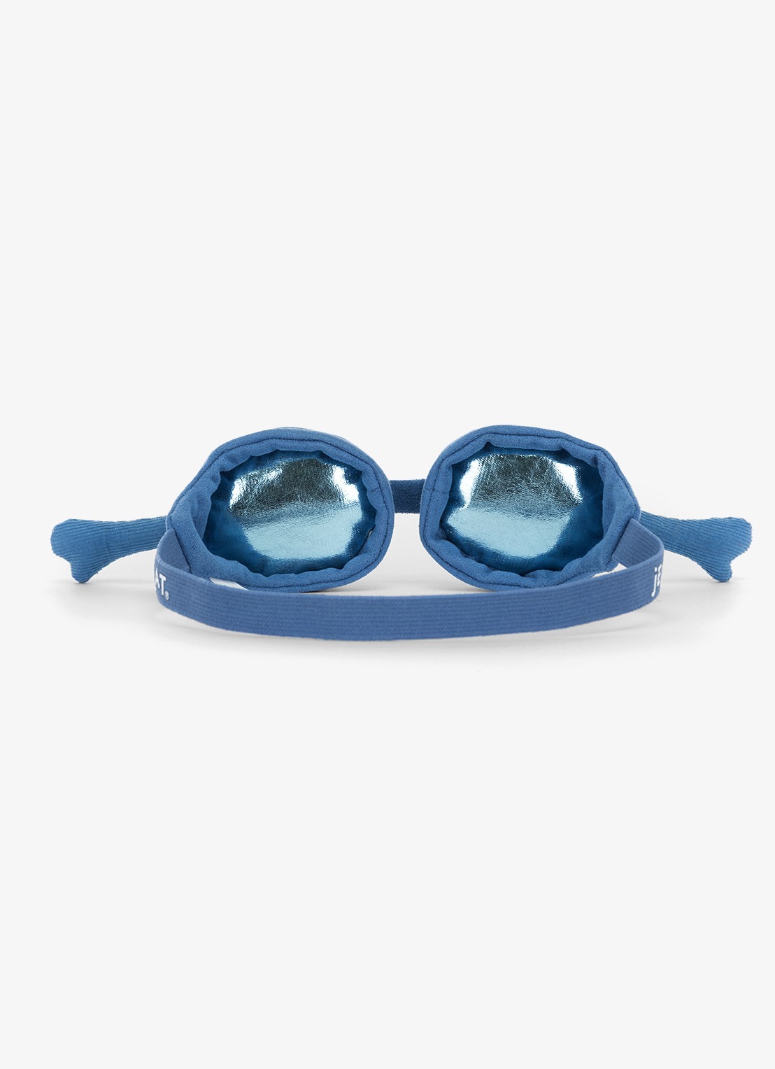 Jellycat Amuseables Sports Swimming Goggles knuffel 6 cm - achterkant blauw