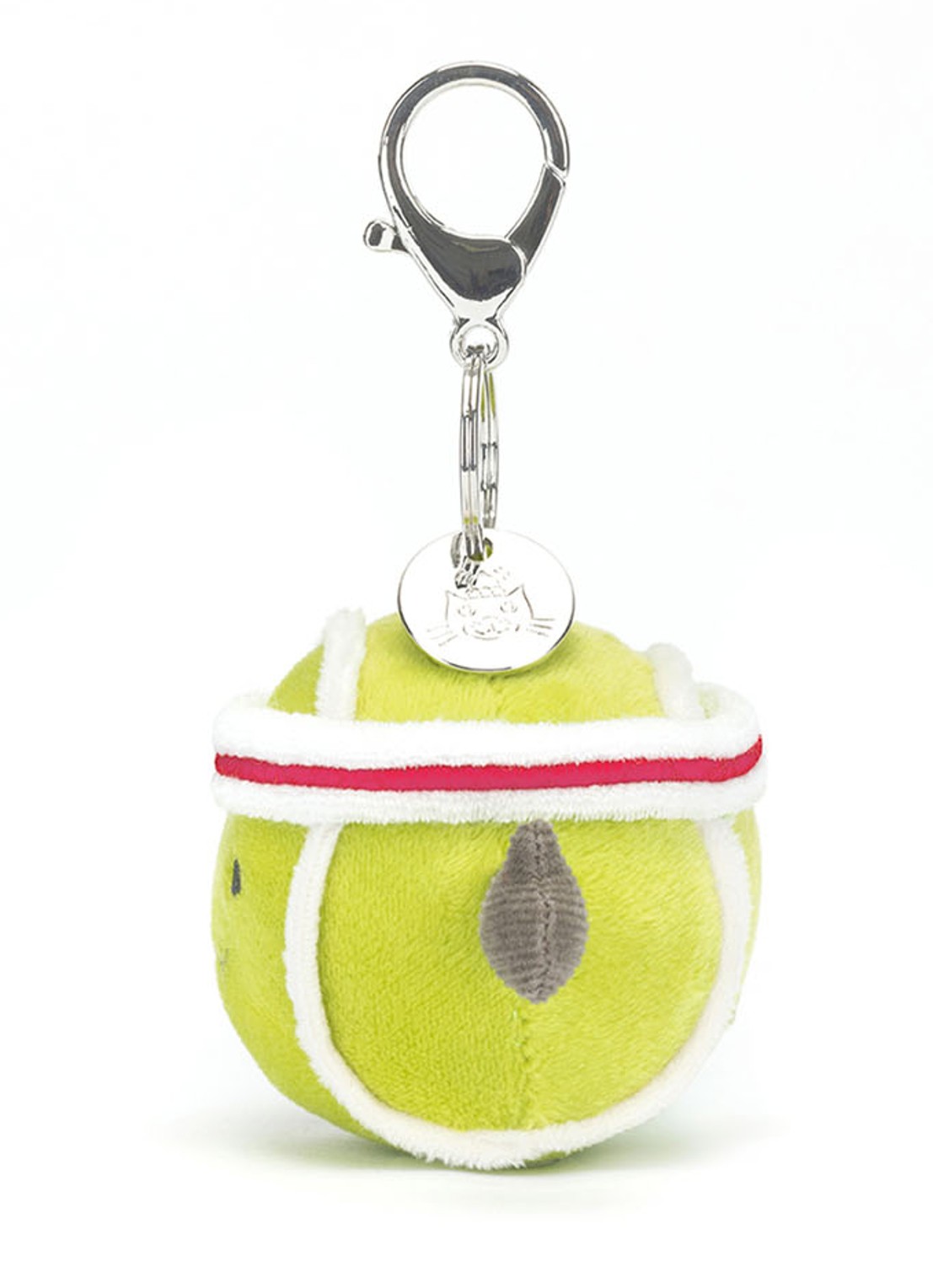 Jellycat Amuseables Sports Tennis Bag Charm tasbedel - achterkant 2 groen