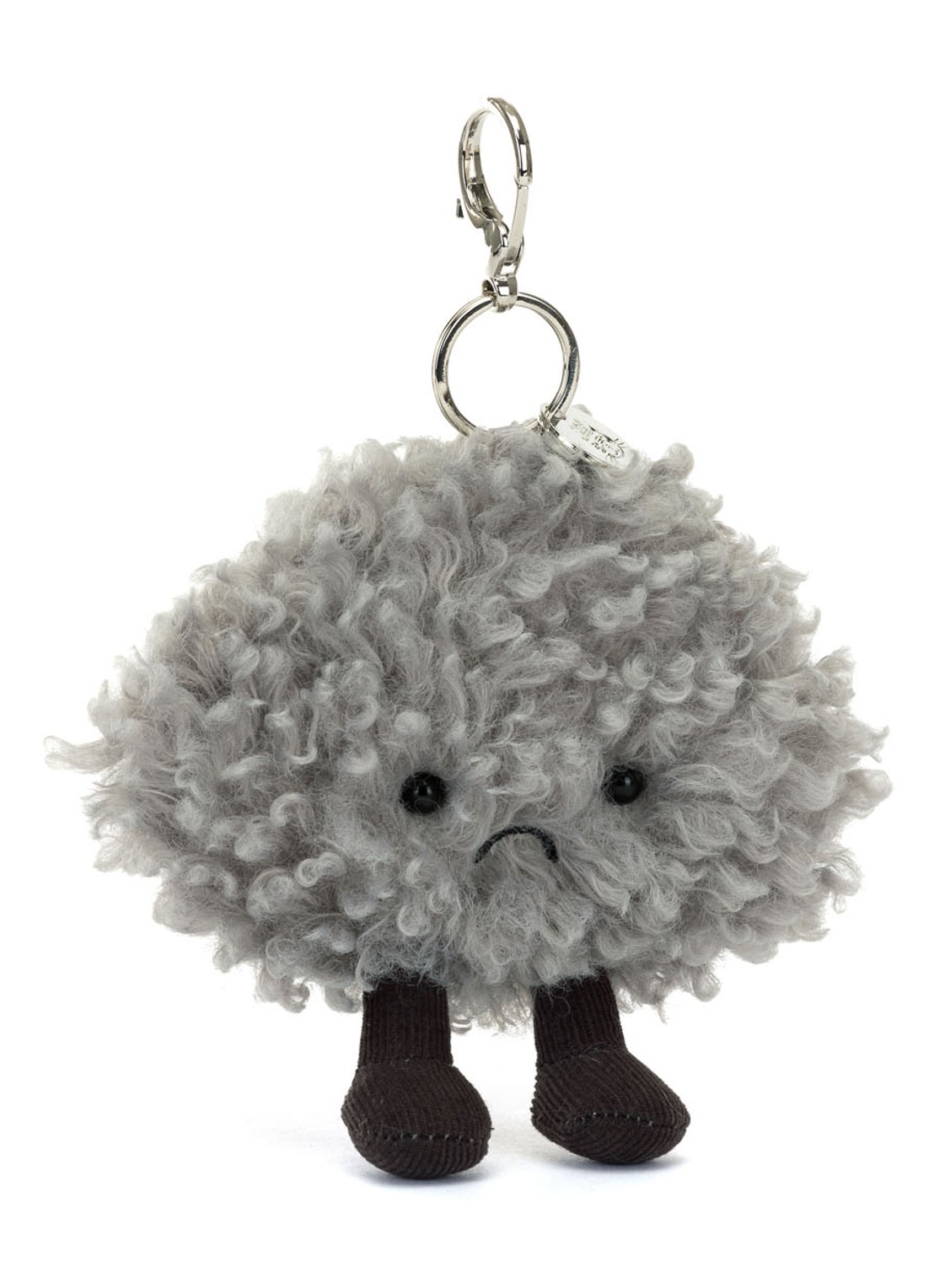 Jellycat Amuseables Storm Cloud Bag Charm tasbedel - voorkant 2 multicolor