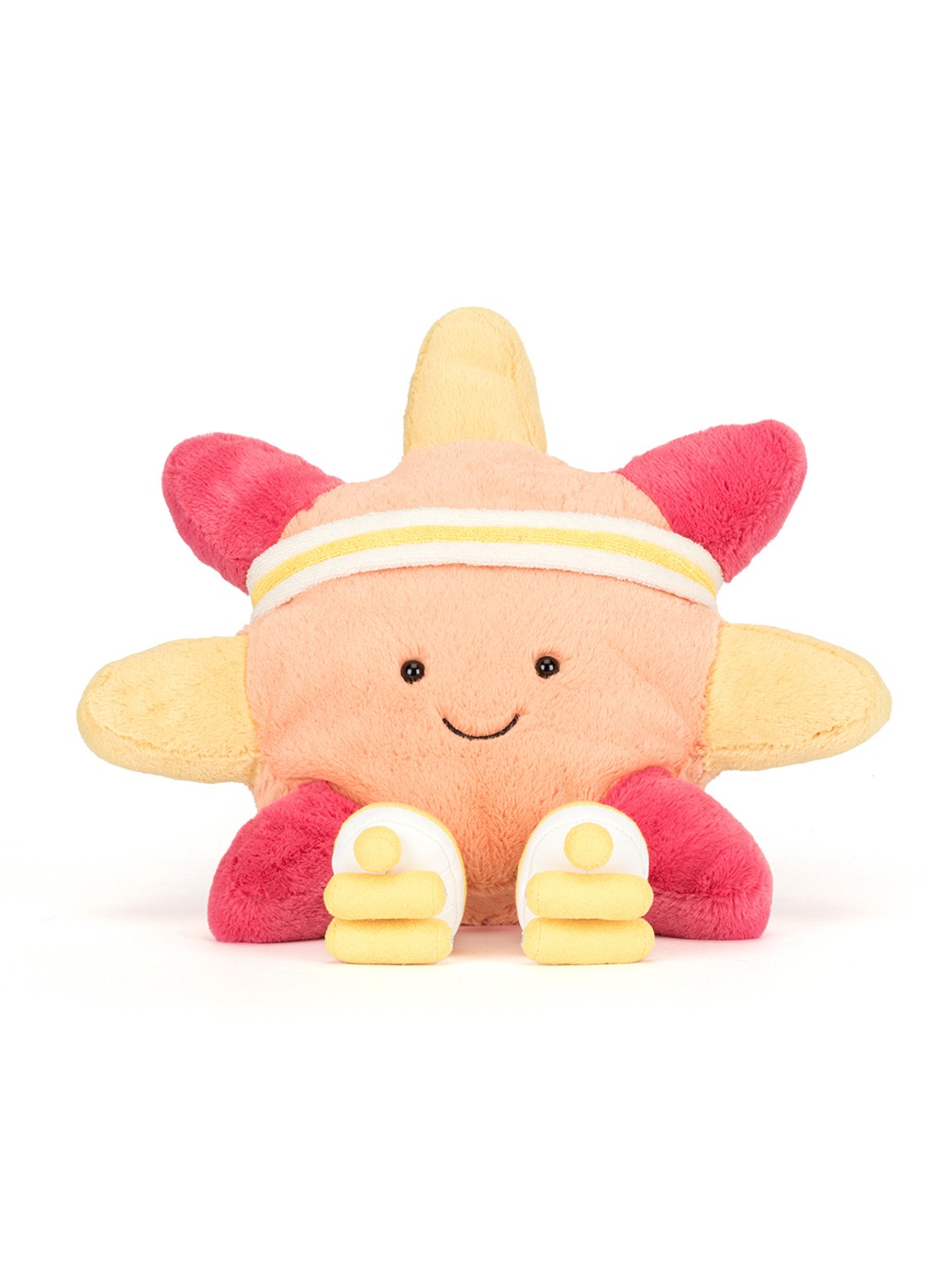 Jellycat Amuseables Sun 'Roller Skates' knuffel 24 cm - detail 7 multicolor