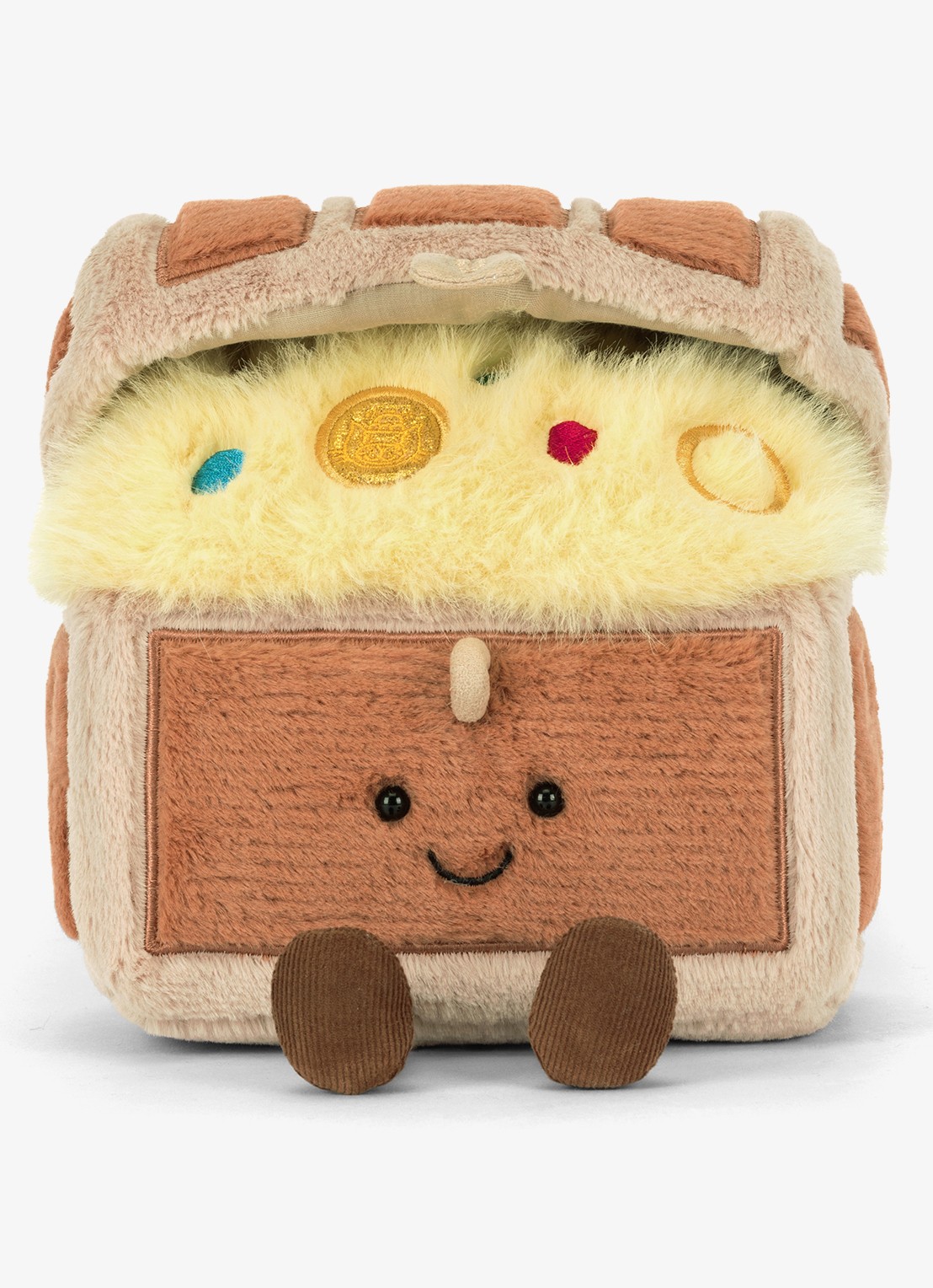 Jellycat Amuseables Treasure Chest knuffel 19 cm - detail 3 bruin