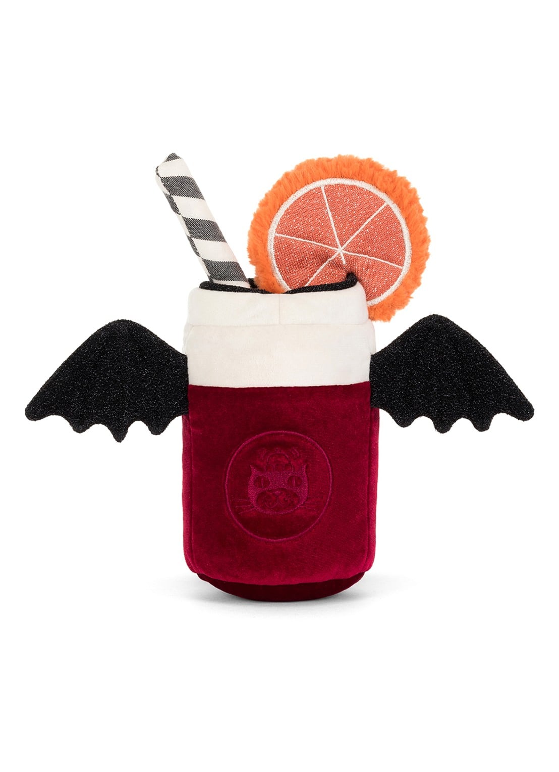 Jellycat Amuseables Vampop Drink knuffel 16 cm - achterkant 3 beige