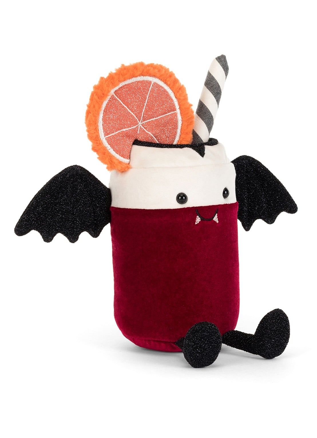 Jellycat Amuseables Vampop Drink knuffel 16 cm - voorkant beige