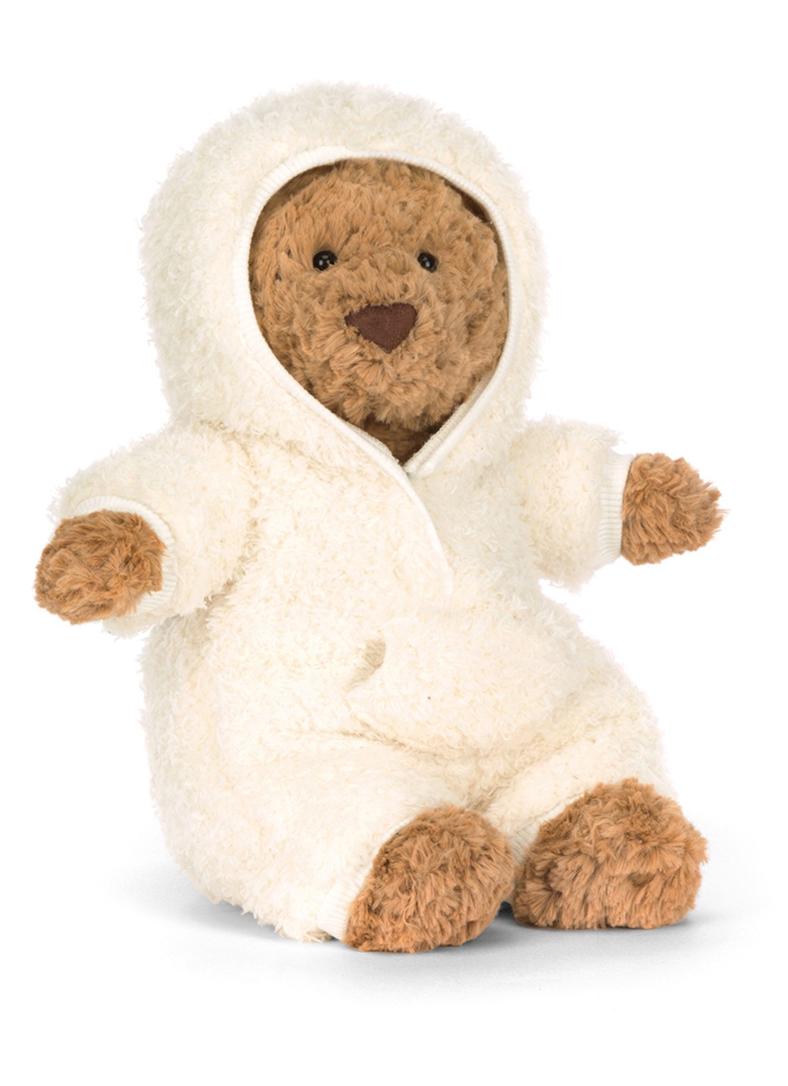 Jellycat Bartholomew Bear All-in-one Outfit knuffel 26 cm  - detail 2 bruin