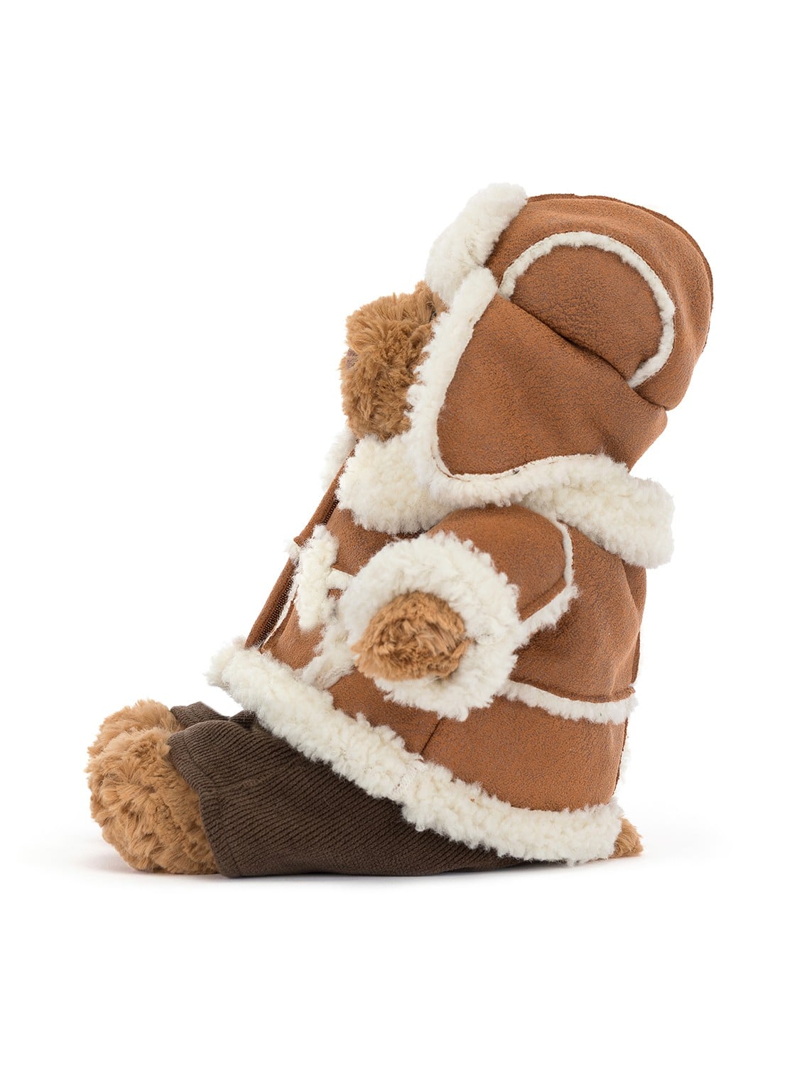 Jellycat Bartholomew Bear 'Alpine' Outfit knuffel 26 cm - voorkant 4 beige