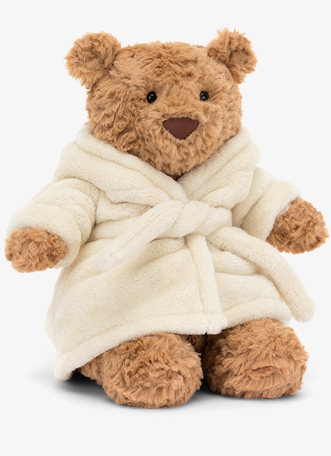 Jellycat Bartholomew Bear Bathrobe Outfit knuffel 26 cm - detail 5 donkerbeige