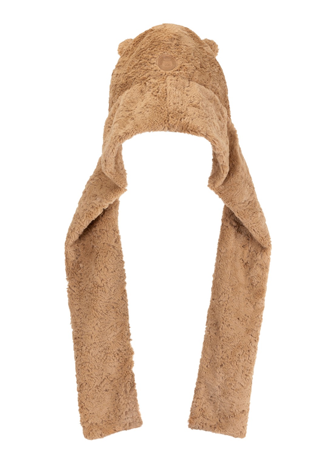 Jellycat Bartholomew Bear Bundlesnug mutssjaal - achterkant beige