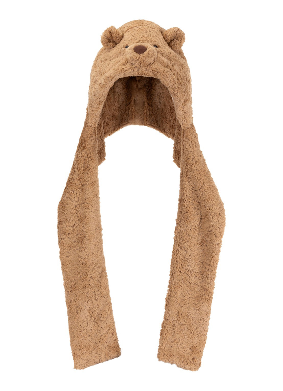 Jellycat Bartholomew Bear Bundlesnug mutssjaal - voorkant 6 beige