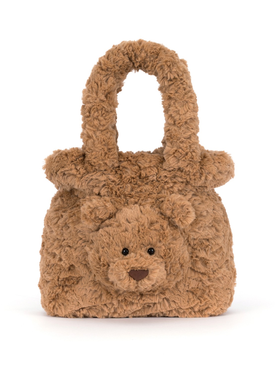 Jellycat Bartholomew Bear handtas - voorkant 4 beige
