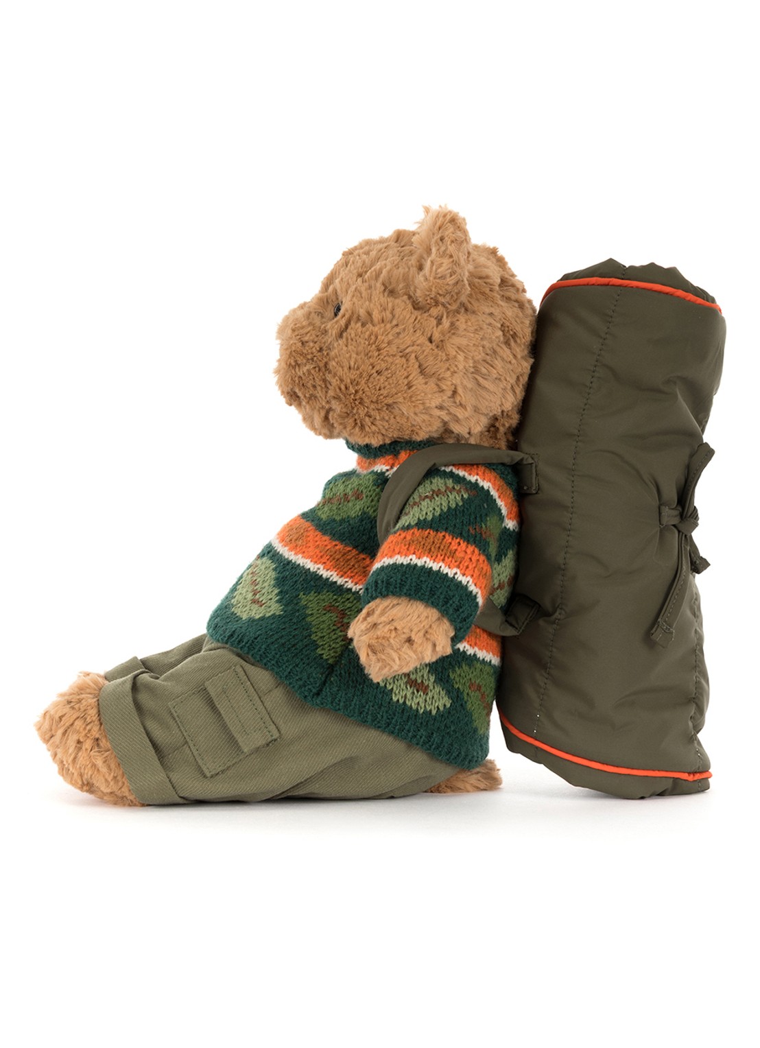 Jellycat Bartholomew Bear Hiking Outfit knuffel 22 cm - detail 6 beige