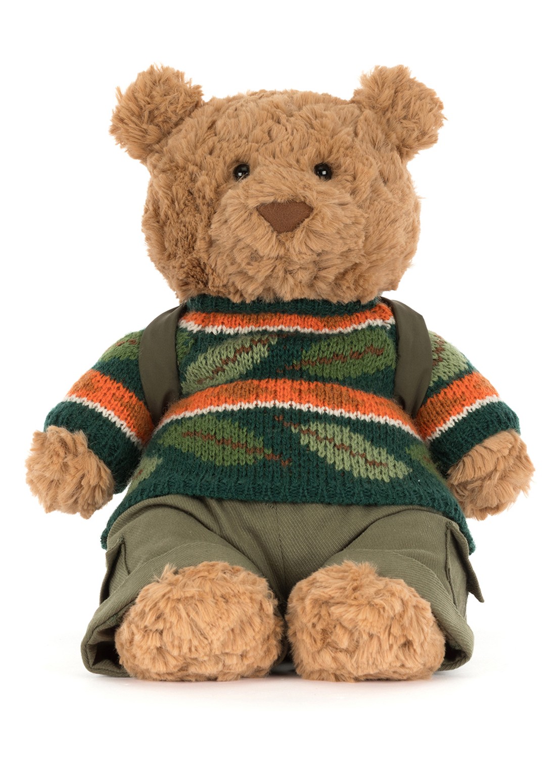 Jellycat Bartholomew Bear Hiking Outfit knuffel 22 cm - detail 7 beige
