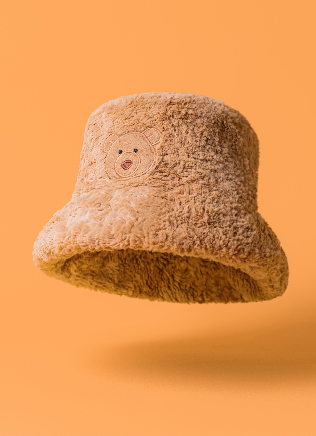 Jellycat Bartholomew Fluffleshade bucket hoed - detail 2 beige