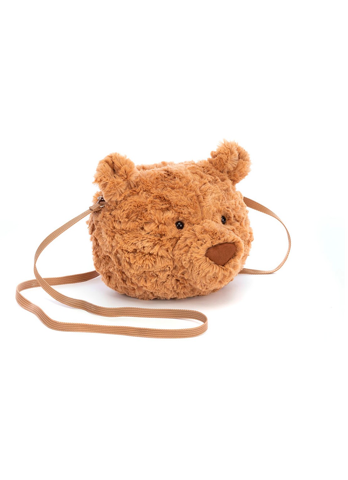 Jellycat Bartholowmew Bear knuffeltas 16 cm - voorkant 3 camel