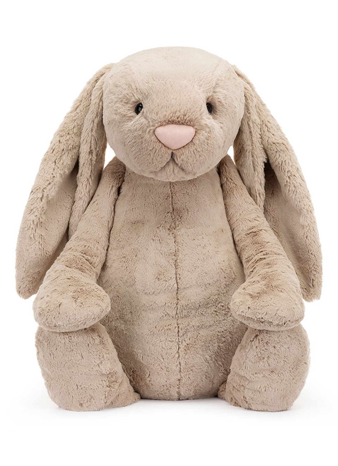 Jellycat Bashful Beige Bunny knuffel 31 cm  - voorkant 2 bruin