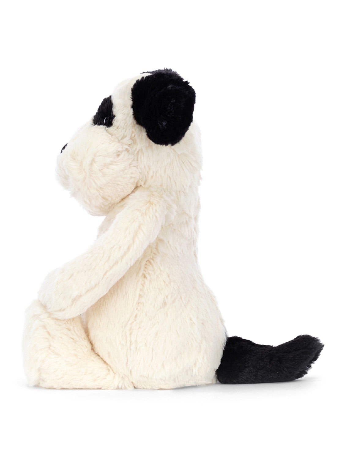 Jellycat Bashful Black & Cream Puppy knuffel 31 cm  - detail 3 ivoor