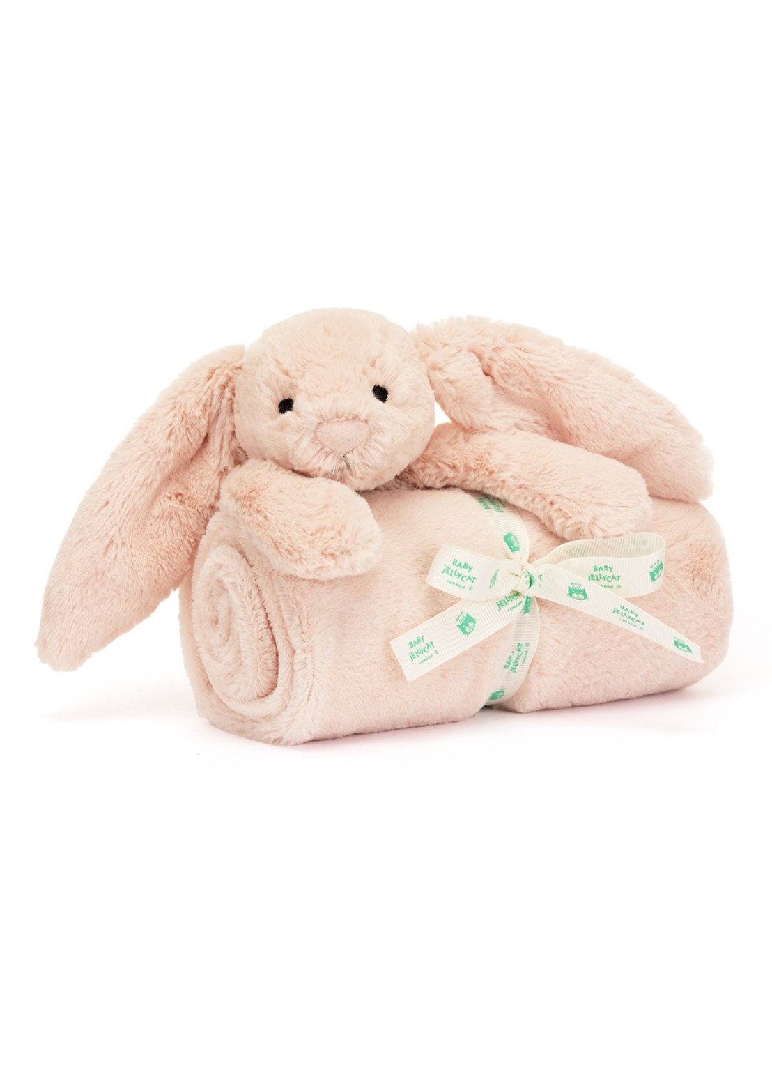 Jellycat Bashful Blush Bunny Blankie knuffeldoekje 56 cm - detail 4 lichtroze