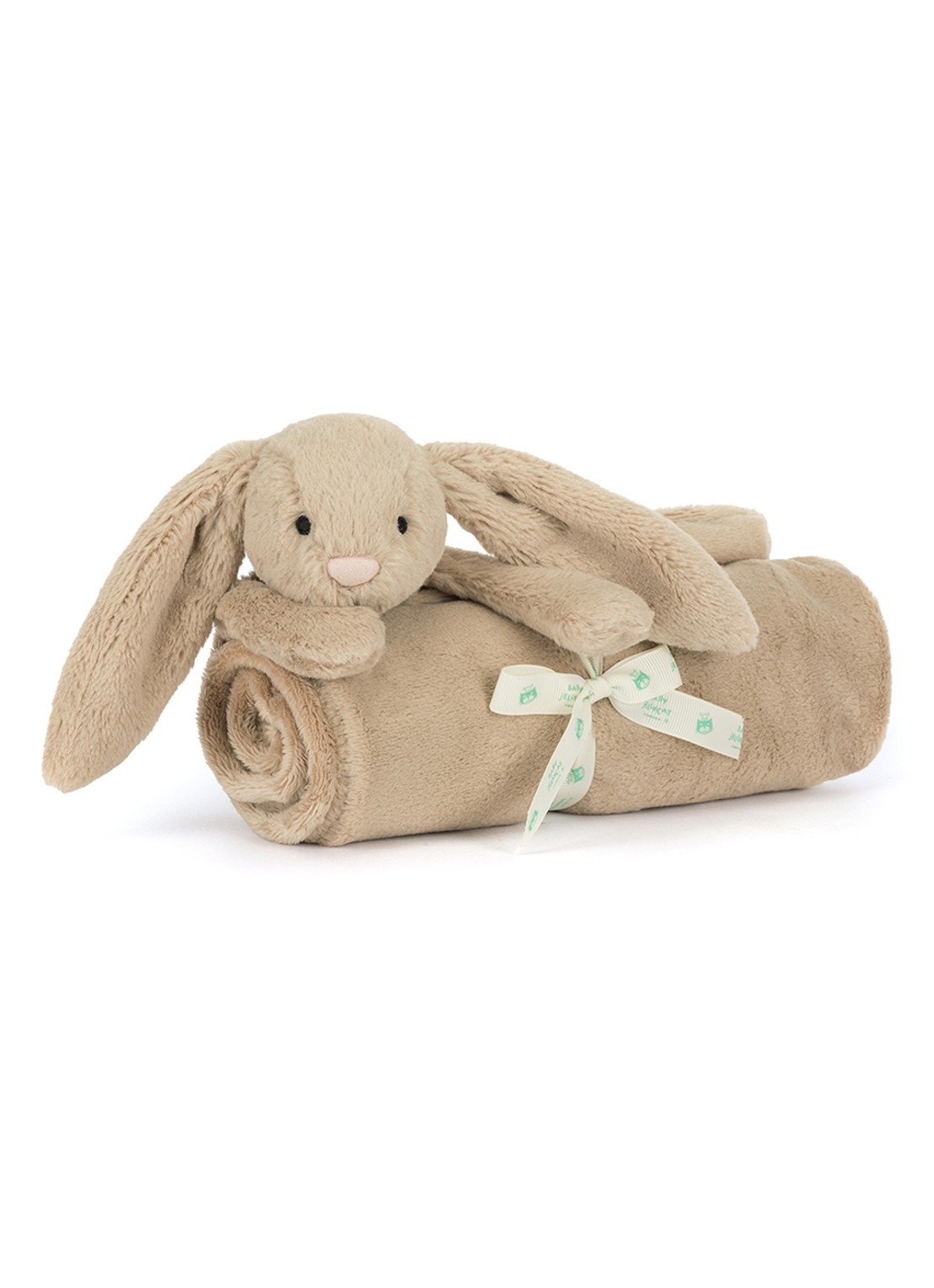 Jellycat Bashful Bunny Blankie knuffeldoekje 56 cm - detail multicolor