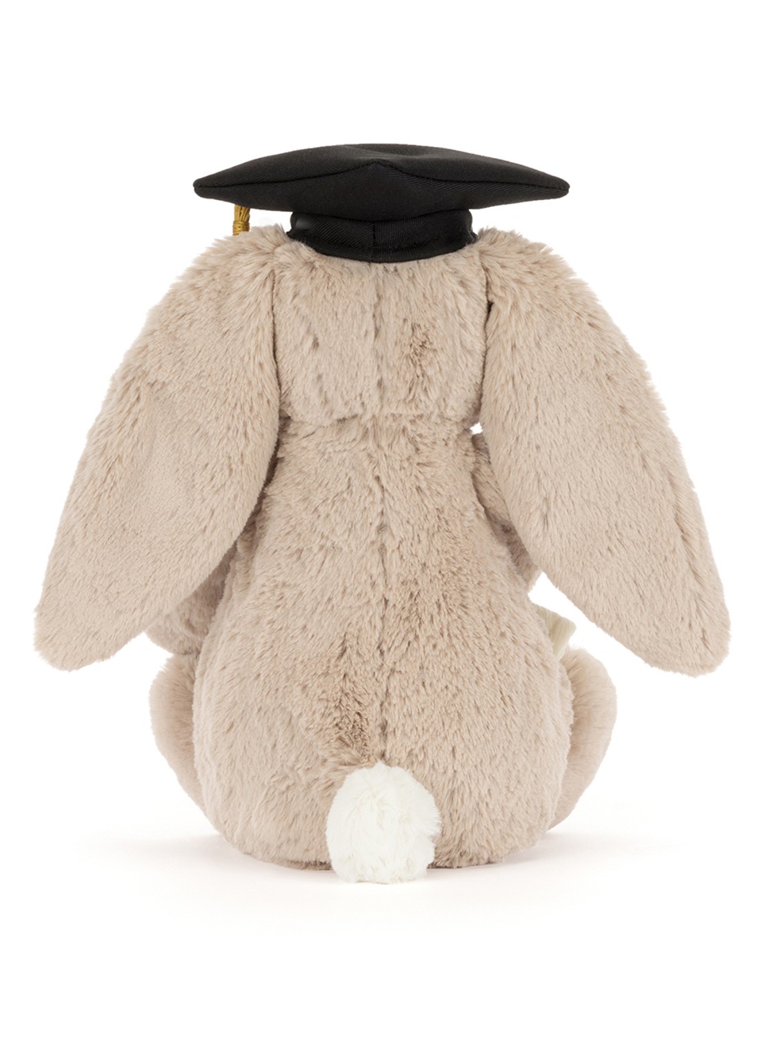 Jellycat Bashful Bunny Graduation Outfit knuffel 31 cm - achterkant beige