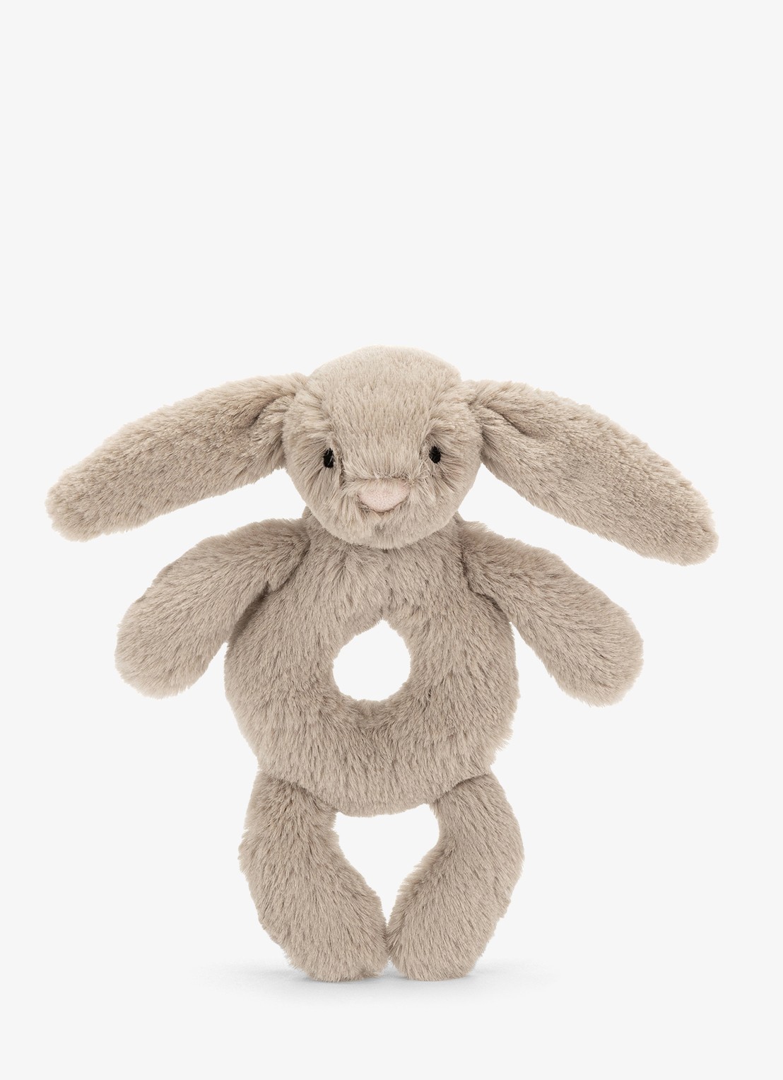 Jellycat Bashful Bunny rammelaar 18 cm  - voorkant 4 multicolor