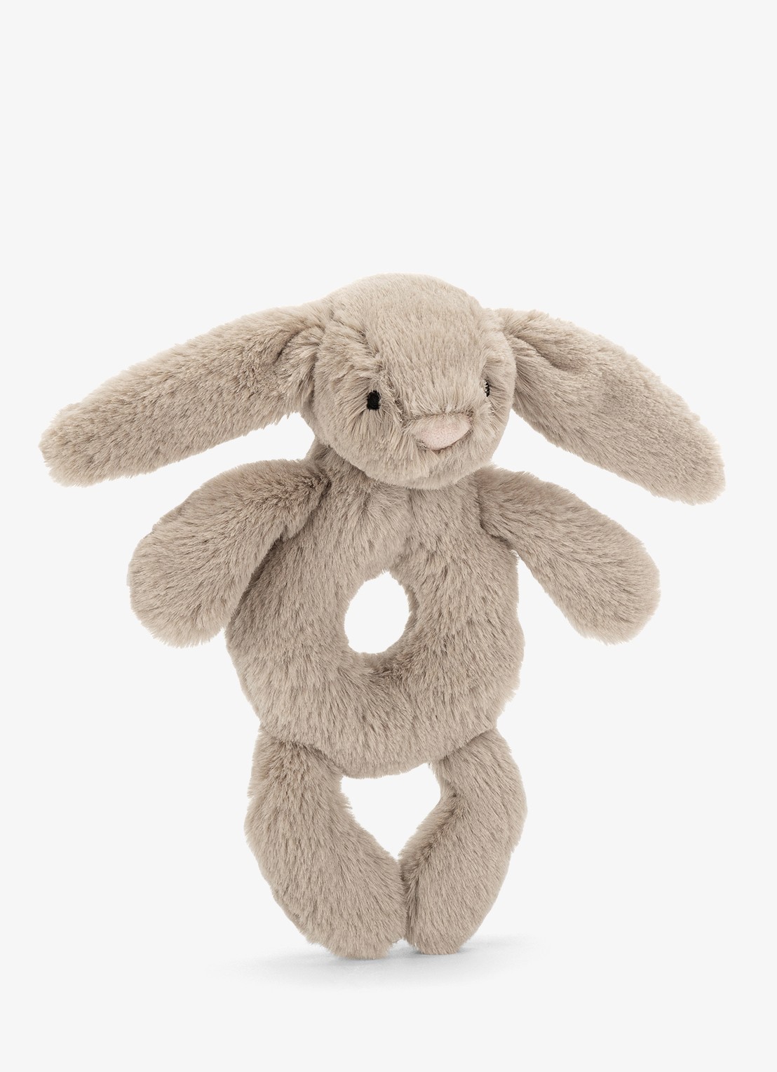 Jellycat Bashful Bunny rammelaar 18 cm  - voorkant 5 multicolor