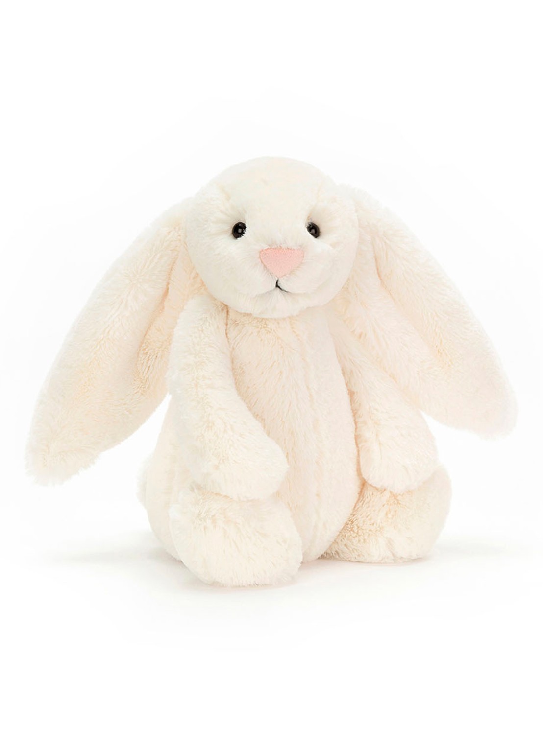 Jellycat Bashful Cream konijn knuffel 31 cm - voorkant gebroken wit
