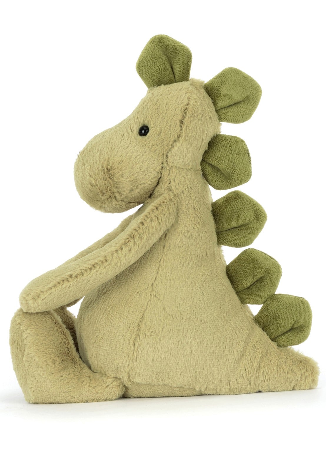 Jellycat Bashful Dino knuffel 31 cm - detail 4 groen