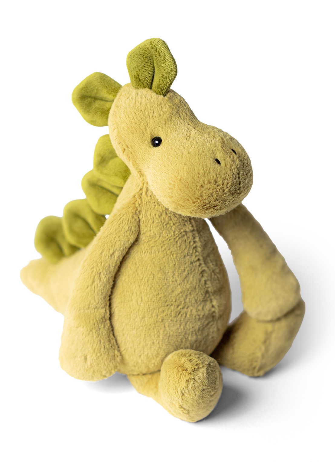 Jellycat Bashful Dino knuffel 31 cm - voorkant 2 groen