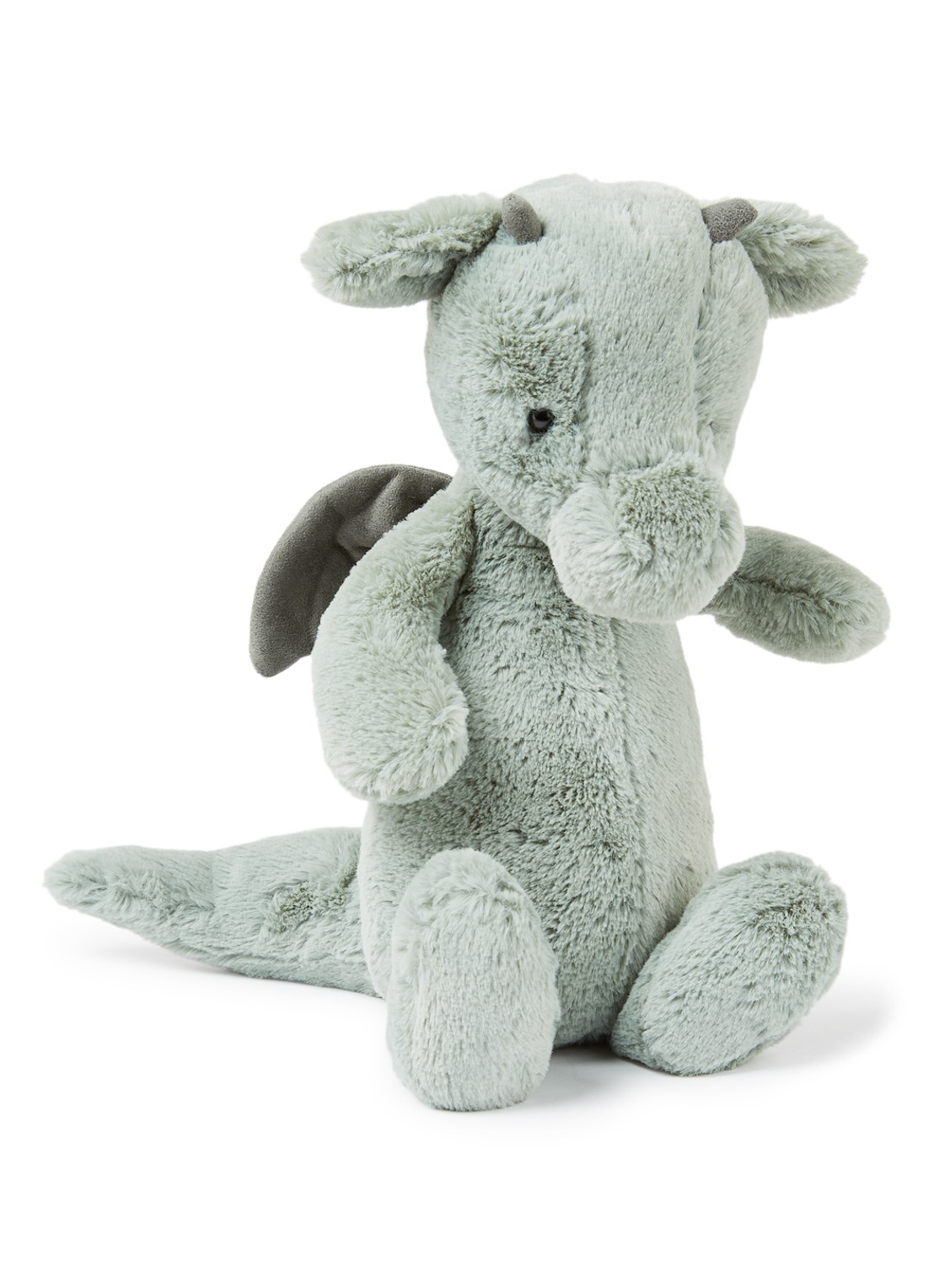 Jellycat Bashful draak knuffel 25 cm - voorkant mint