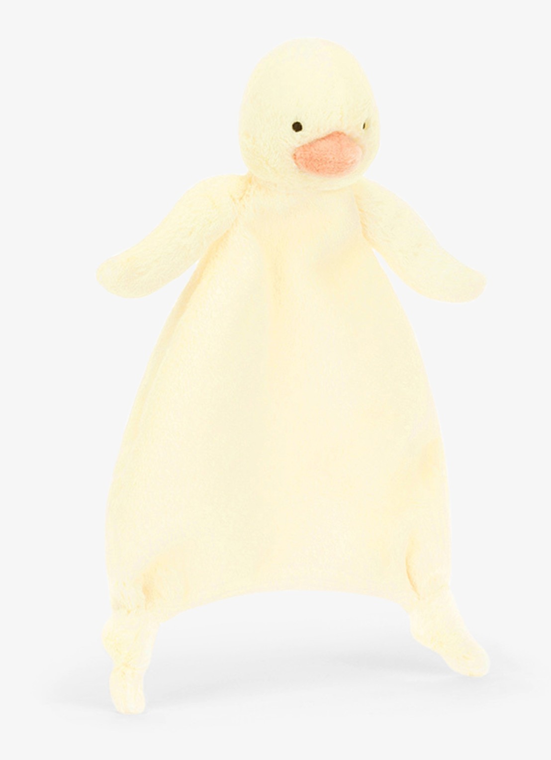 Jellycat Bashful Duckling Comforter knuffel 27 cm - voorkant multicolor