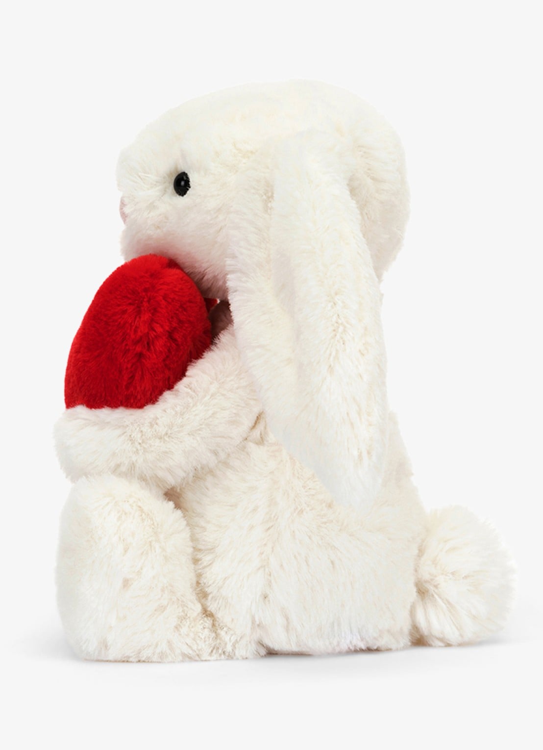 Jellycat Bashful Red Love Heart Bunny knuffel 31 cm - detail 4 multicolor