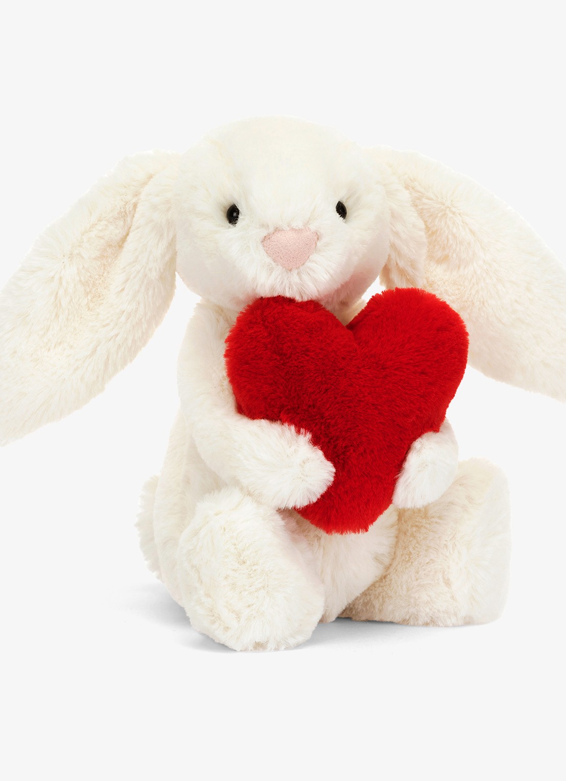 Jellycat Bashful Red Love Heart Bunny knuffel 31 cm - voorkant 2 multicolor
