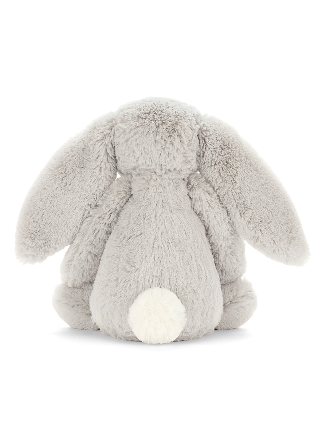 Jellycat Bashful Silver Bunny knuffel 31 cm - achterkant 2 grijs