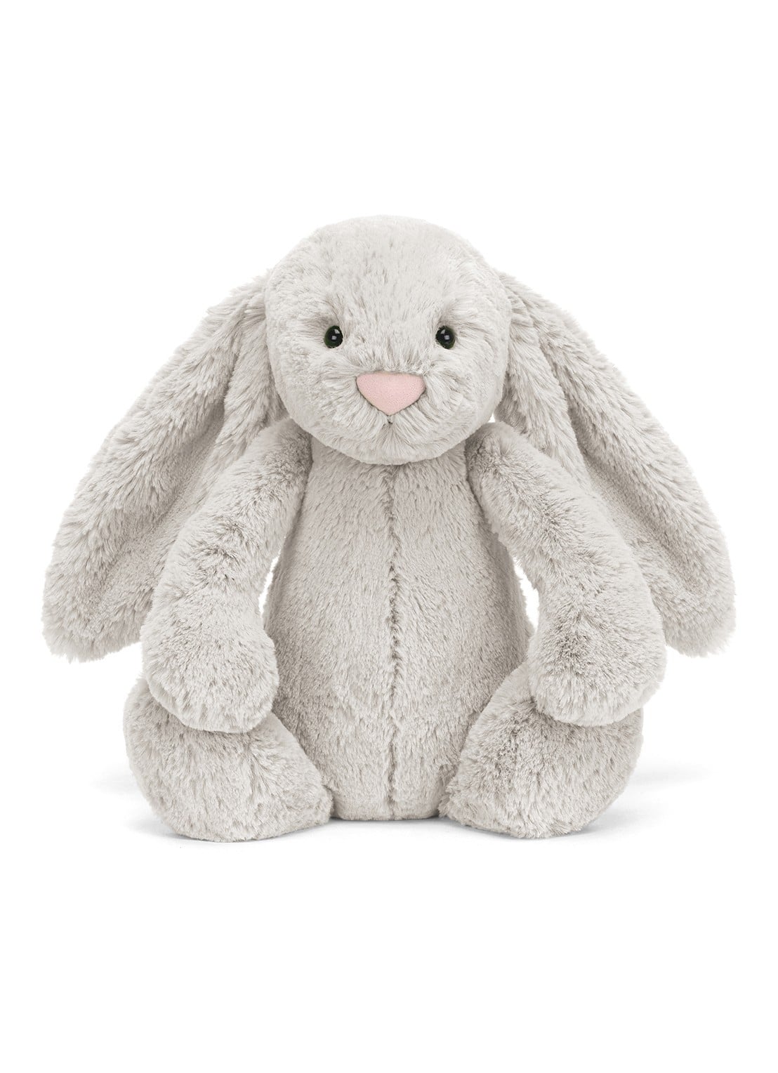 Jellycat Bashful Silver Bunny knuffel 31 cm - detail 5 grijs