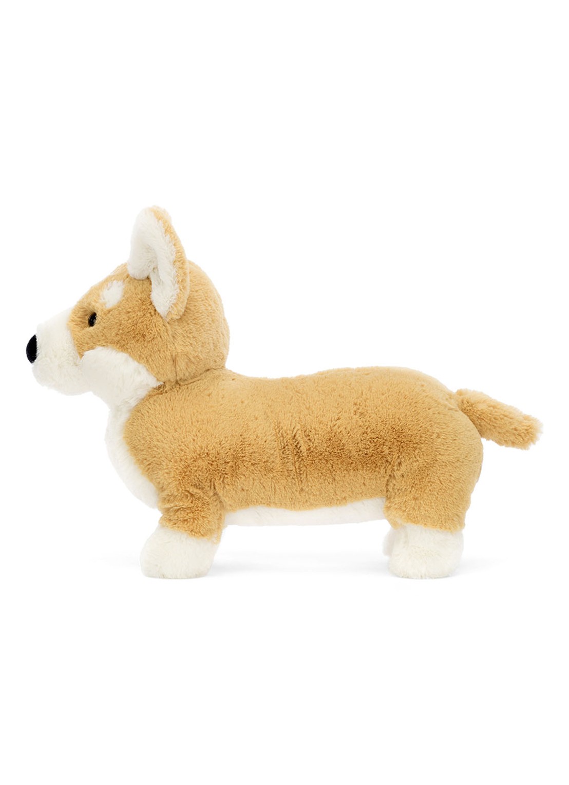 Jellycat Betty Corgi knuffel 18 cm - detail 3 lichtbruin