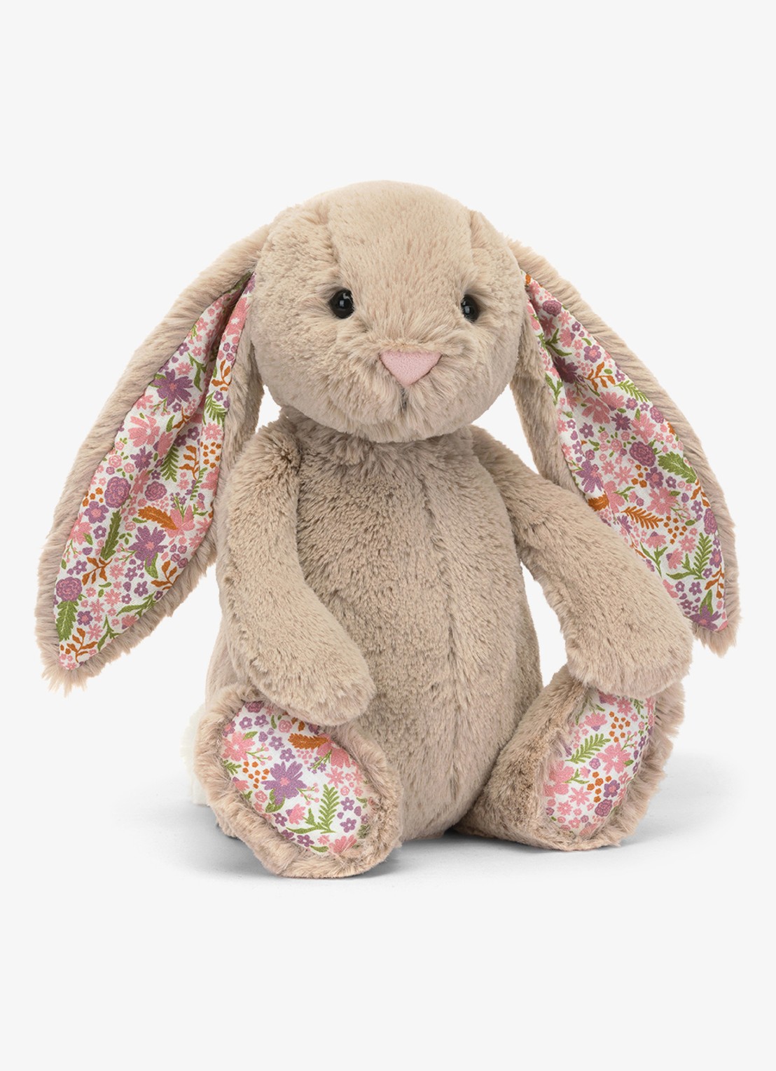 Jellycat Blossom Bunny 'Petal' knuffel 31 cm  - voorkant 2 beige
