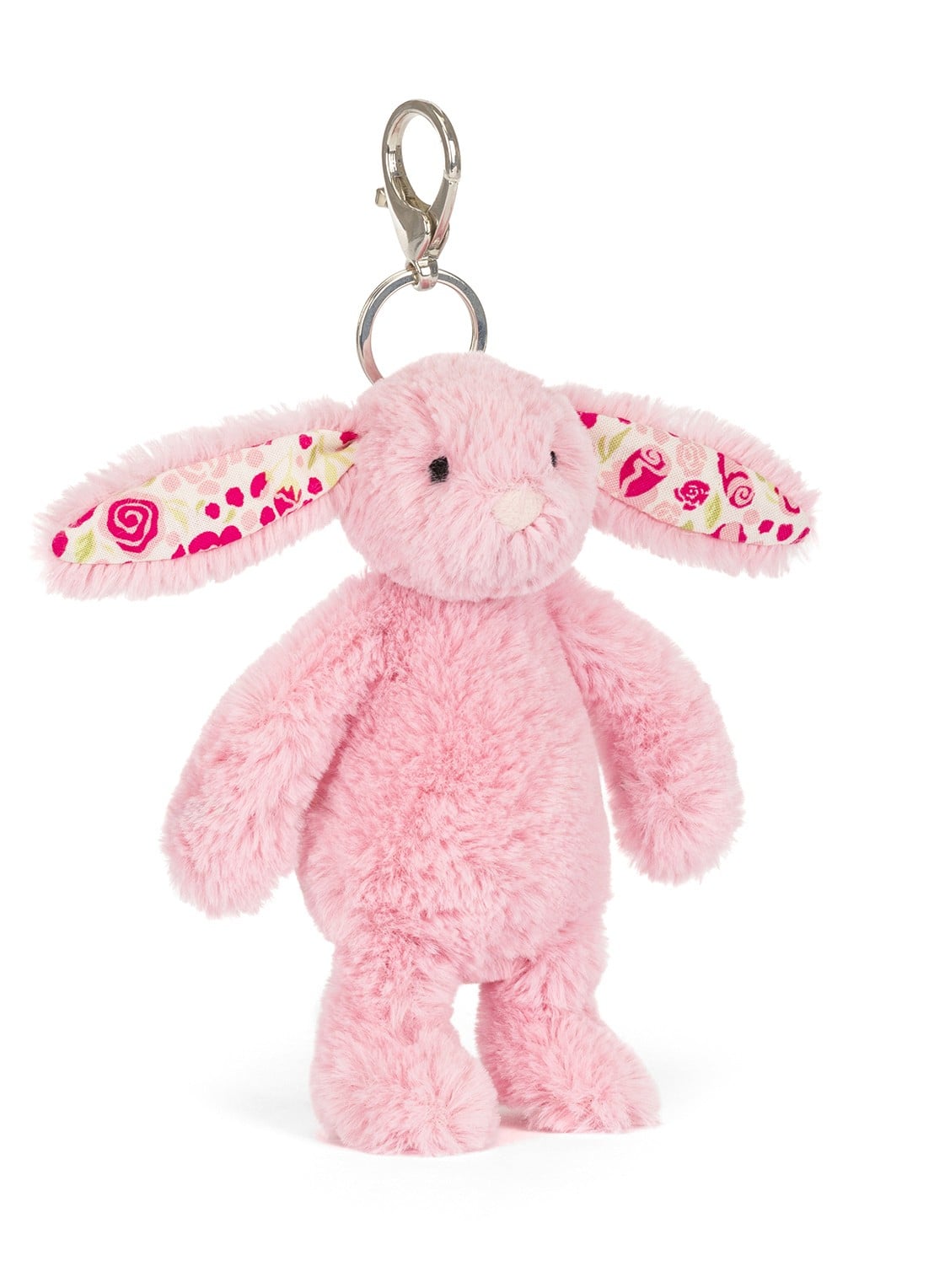 Jellycat Blushkin Blossom Bunny Bag Charm tasbedel - voorkant 4 roze